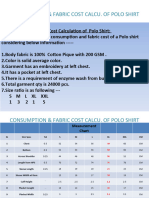 Consumption Calculation of Polo Shirt