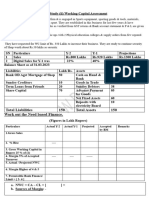 Case Study No Mod (Iv) Working Capital Turnover Method