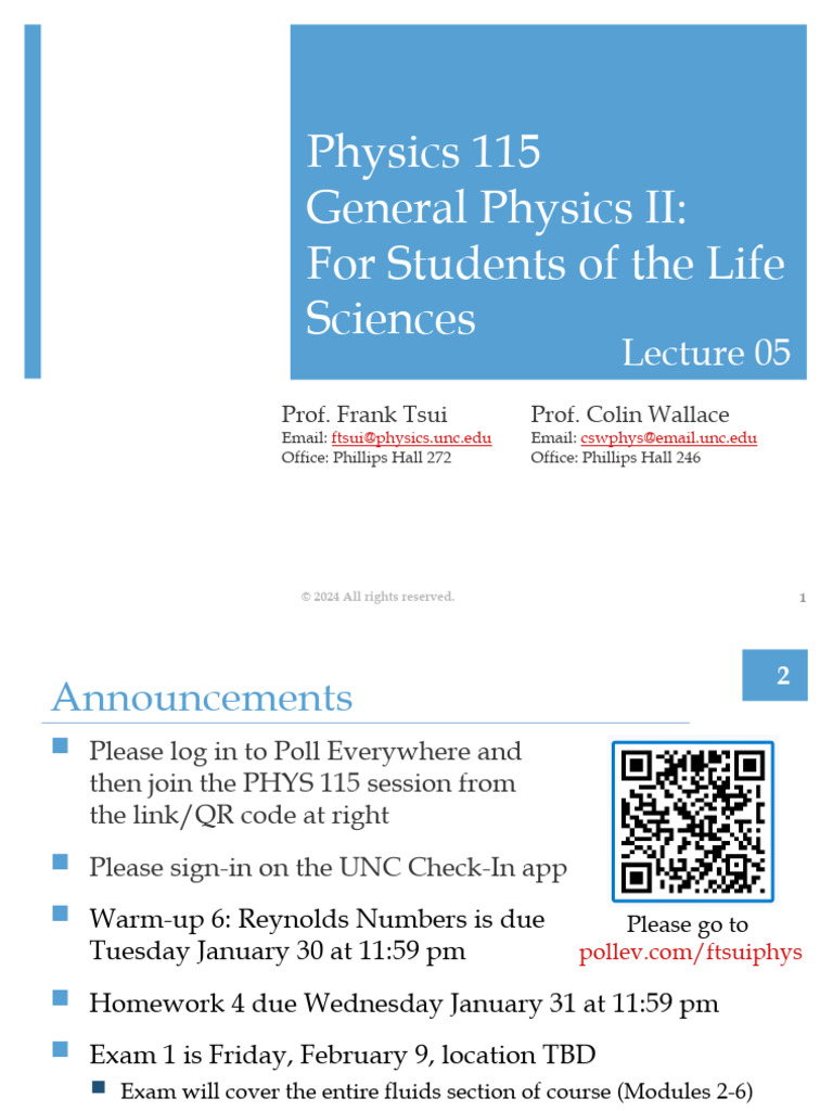 General Physics II: Fluid Dynamics | PDF | Viscosity | Fluid Dynamics