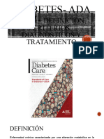 Diabetes - Ada 2024 - Definición, Criterios Diagnósticos y