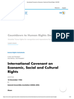 International Covenant On Economic, Social and Cultural Rights - OHCHR