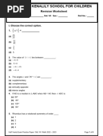 Revision Worksheet