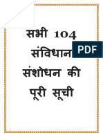 Samvidhan Sanshodhan List Hindi PDF