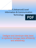 G.C.E. (Advanced) Level Information & Communication Technology