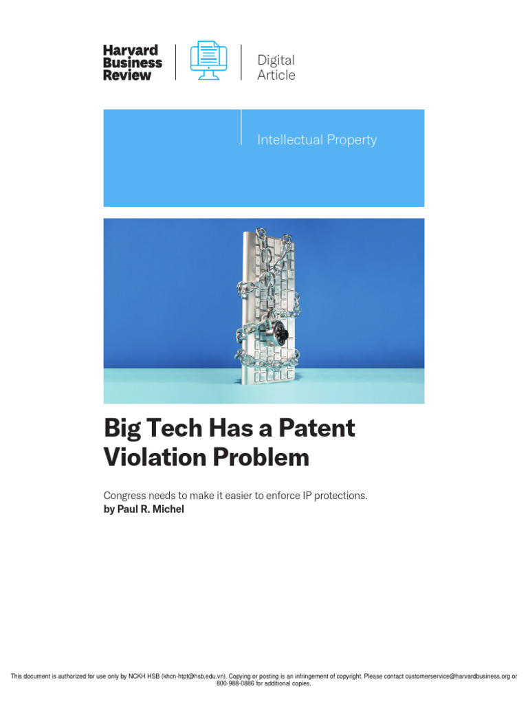 Big Tech Has A Patent Violation Problem | PDF | Patent | Intellectual