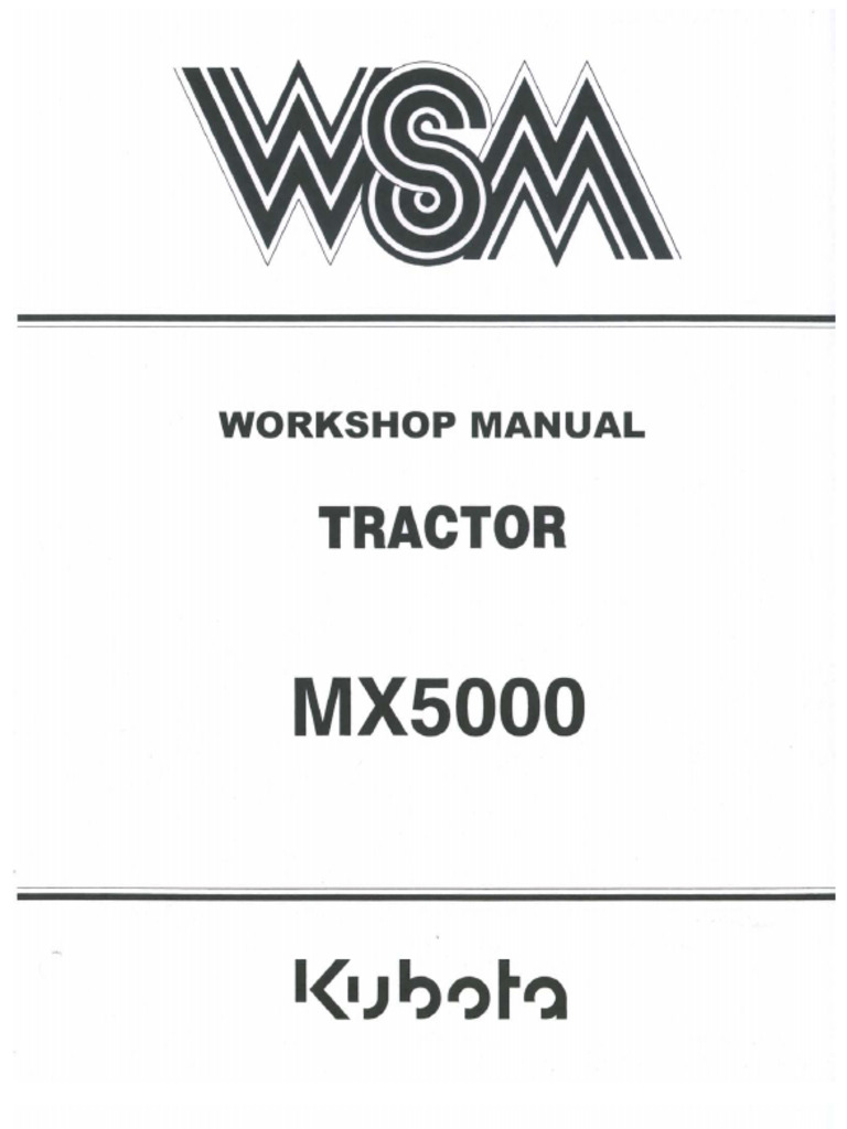 MX5000 WSM | PDF