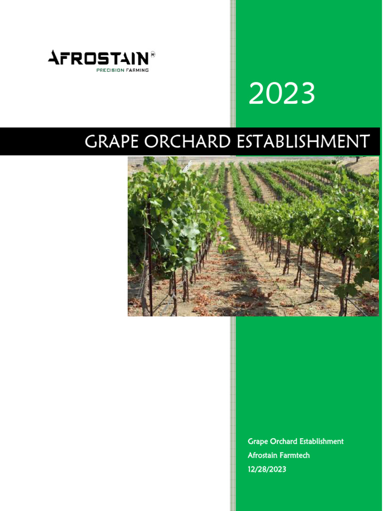 Afrostain Grape Production Guide PDF Soil Plants