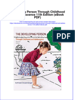 Full Download Developing Person Through Childhood and Adolescence 11th Edition Ebook PDF