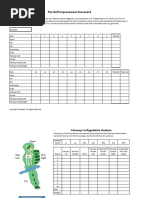 Golf Course Stat Tracking Worksheets