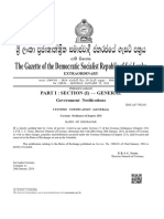 Y%S, XLD M Dka %SL Iudcjd Ckrcfha .Eiü M %H: The Gazette of The Democratic Socialist Republic of Sri Lanka