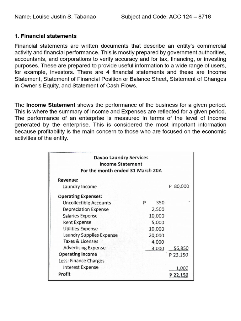 ACC 124 - Assignment 1 | PDF | Equity (Finance) | Balance Sheet