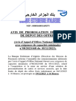Avis de prorogation AAON N°08-2023-448