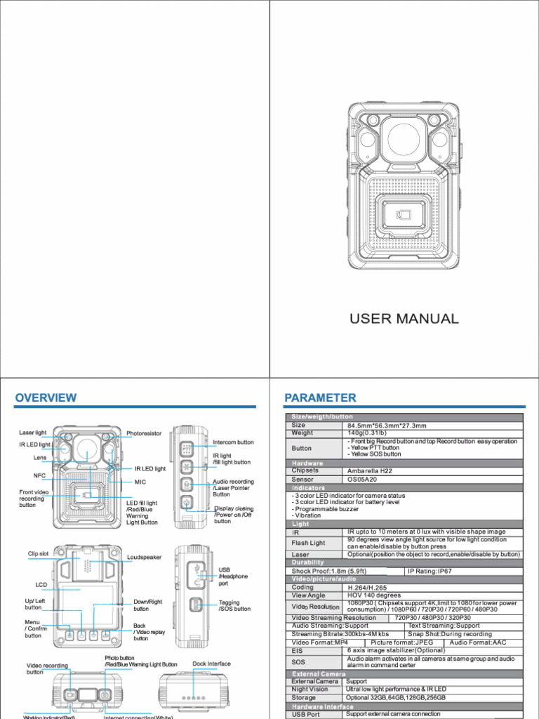 CMSV6 Camera User Manual | PDF | Usb | Camera