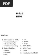 Unit 2 HTML