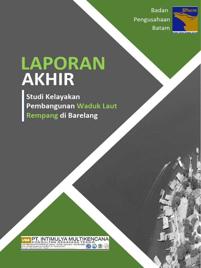 Laporan Akhir FS Waduk Muara Batam | PDF