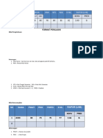 Contoh Format Daftar Nilai Siswa Kurikulum 2013 Untuk Guru Mata Pelajaran