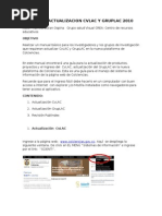 Manual Actualizacion Cvlac y Gruplac 2010