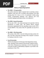 Evolution of Operating Systems Timeline | PDF | Operating System ...