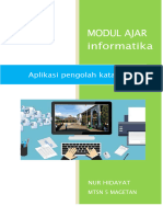 Modul Informatika Kls 7 Pengolah Kata