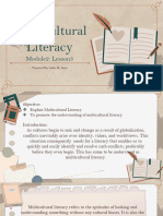 Multicultural Literacy - Vge Module 2 Lesson 3 Final