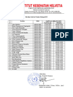 Jadwal Untuk Sidang KTI