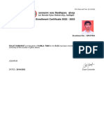Enrollment Certificate