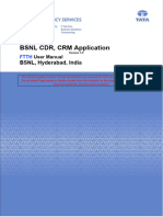 BSNL CRM FTTH User Manual - Release1.0 - Shift