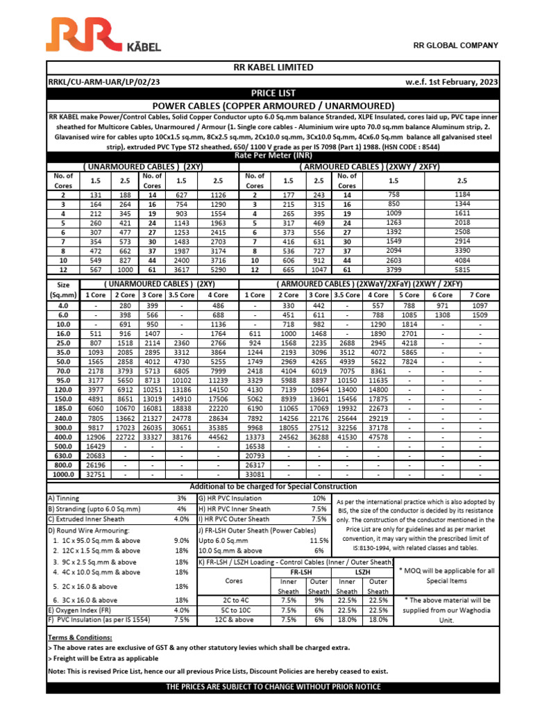 rr-kabel-price-list-lt-ht-cables-01st-february-2023-pdf-wire