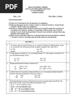 Annual Xi Sample Paper 23-24