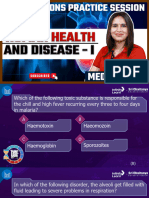 Session PDF Questions Practice Session Human Health and Disease
