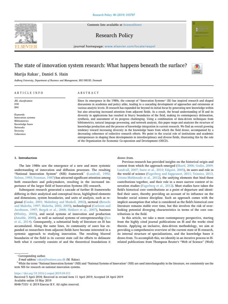 Rakas 2019 | PDF | Innovation | Science