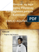 Kontribosyon NG Mga Natatanging Pilipinong Nakipaglaban para Sa Kalayaan