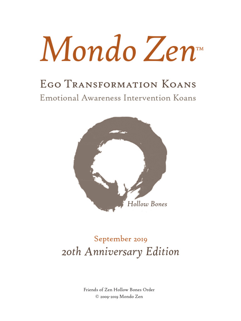 Mondo Zen Manual 20th Anniversary Edition | PDF | Meditation | Mind