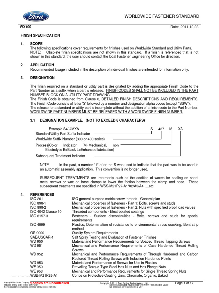 WX100 Ed 23 12 2011 | PDF | Screw | Secondary Sector Of The Economy