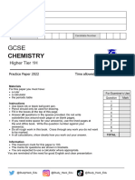 Chemistry Practice Paper 1