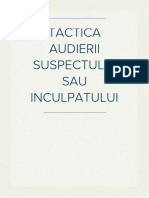 Incidența Instituțiilor de Drept Procesual Penal În Cercetarea Criminalistică