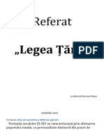 Legea Țării Referat