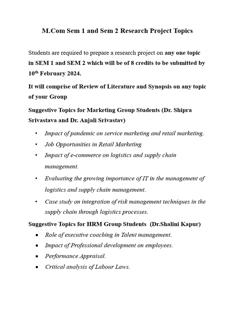 research-project-topics-sem-1-pdf
