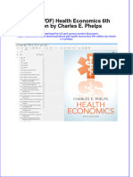 Full Download Ebook PDF Health Economics 6th Edition by Charles e Phelps PDF