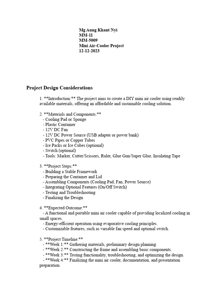 Project Design Considerations (MM-5009) | PDF | Efficient Energy Use