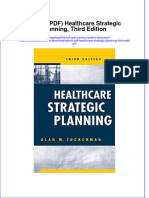 Full Download Ebook PDF Healthcare Strategic Planning Third Edition PDF