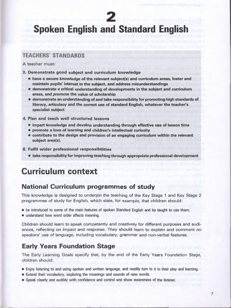 Understanding Standard English Variants | PDF | English Language ...