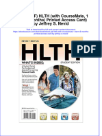 Full Download Ebook PDF HLTH With Coursemate 1 Term 6 Months Printed Access Card by Jeffrey S Nevid PDF