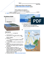L1 What Makes Earth Special - Student
