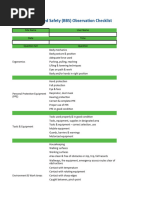 Safety Observation Card Examples | PDF | Workplace | Working Conditions