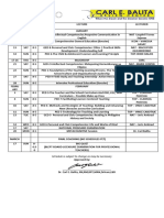 Baguio Let Schedule Updated