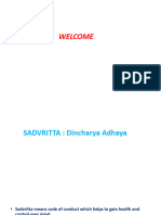 Dincharya Sadvritta