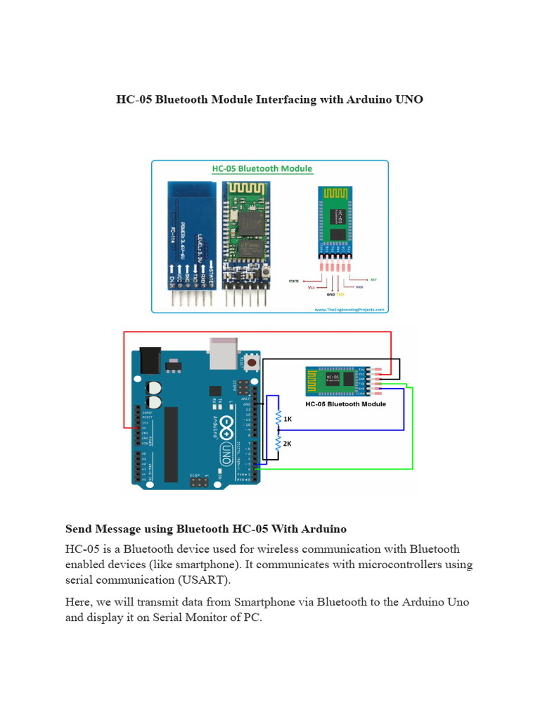 Interfacing Bluetooth | PDF