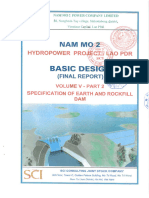 Volume V - Part 2 - Specification of Earth and Rockfill Dam (Final Report - Approval Stamped)