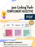 Subject-Linking Verb-Complement Adjective
